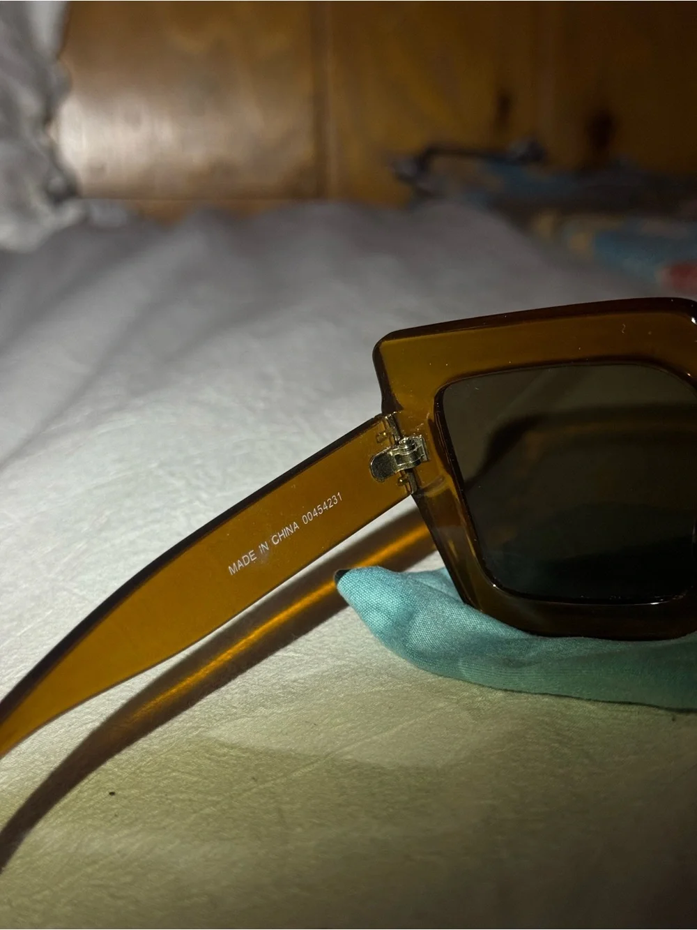 Oversized Square Tortoiseshell Sunglasses - Brown